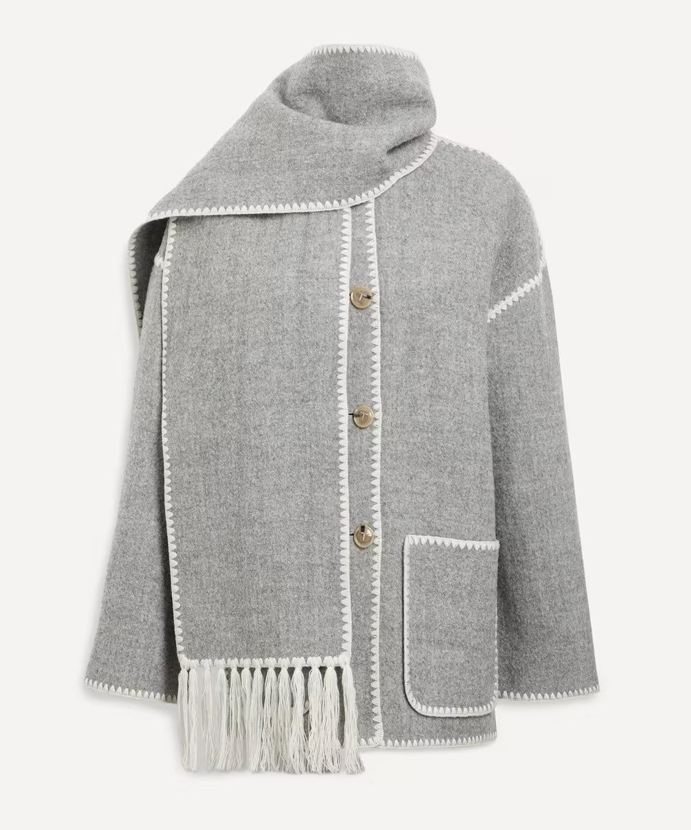 Alto | Statement Scarf-Detail Jacket