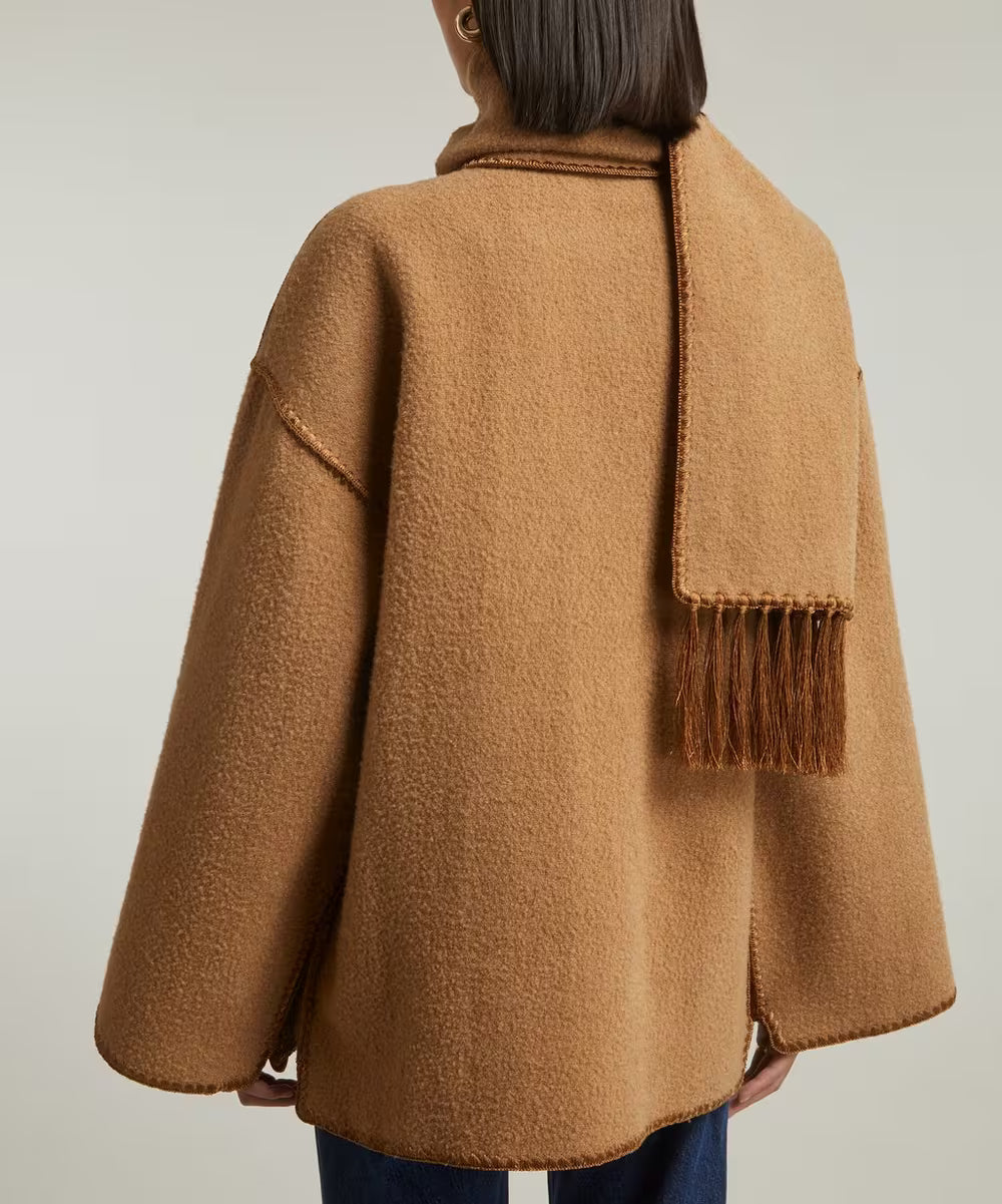 Alto | Statement Scarf-Detail Jacket