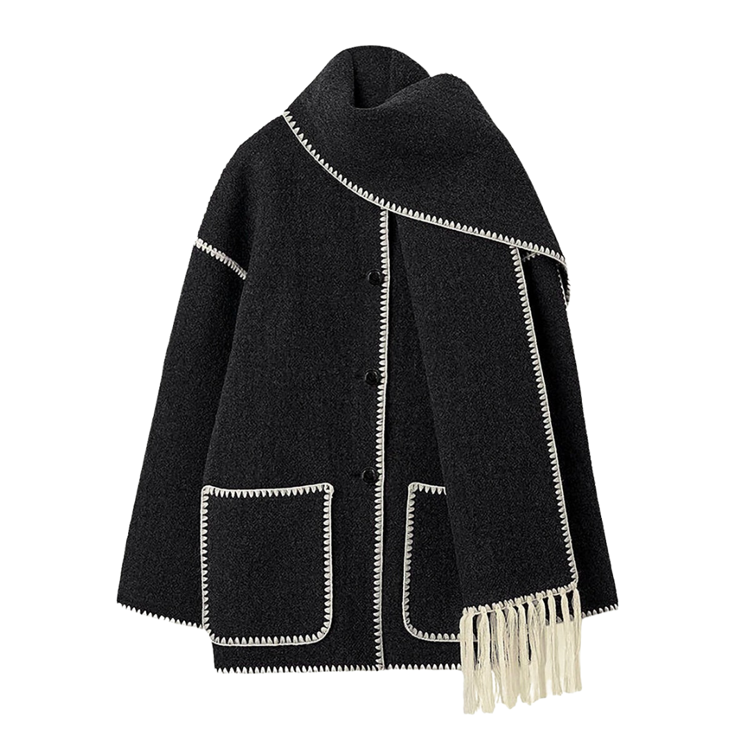 Alto | Statement Scarf-Detail Jacket