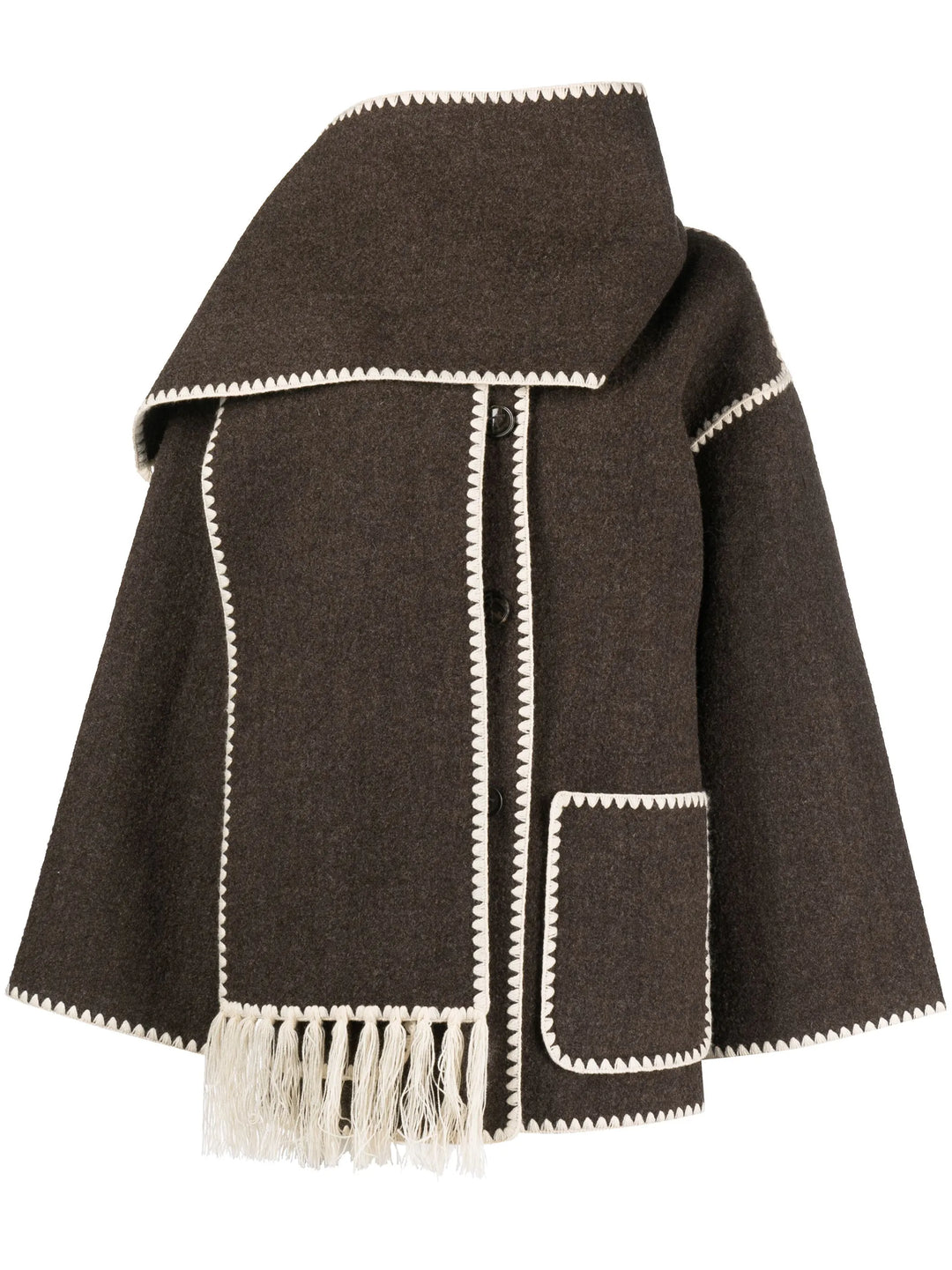 Alto | Statement Scarf-Detail Jacket
