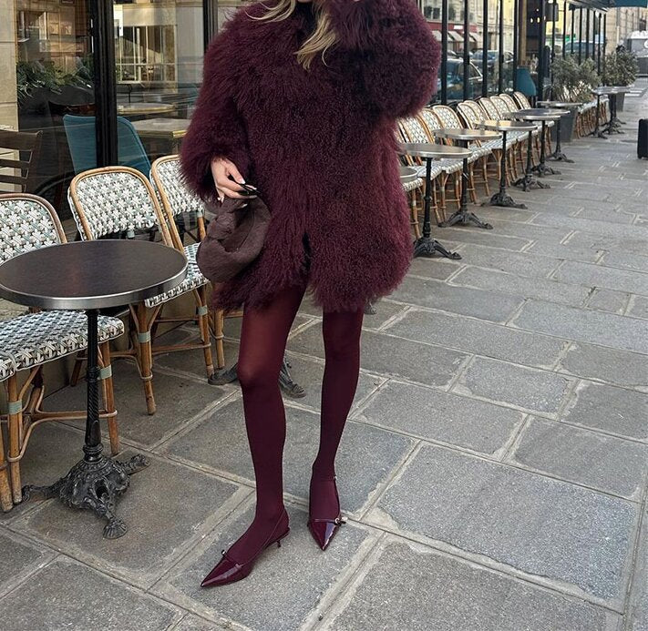 Rosalie | Bold Shaggy Faux Fur Coat for Women
