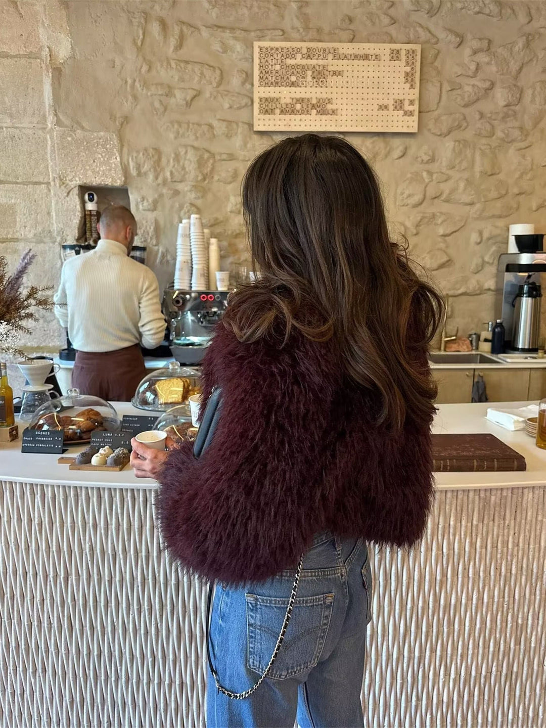 Rosalie | Bold Shaggy Faux Fur Coat for Women