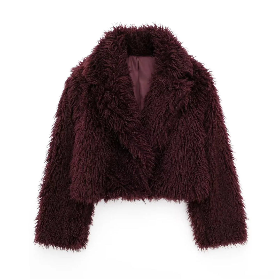 Rosalie | Bold Shaggy Faux Fur Coat for Women