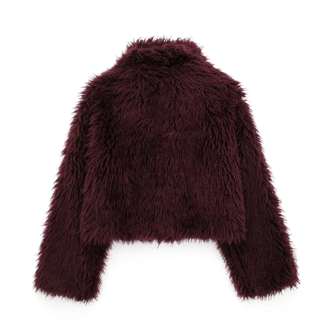 Rosalie | Bold Shaggy Faux Fur Coat for Women