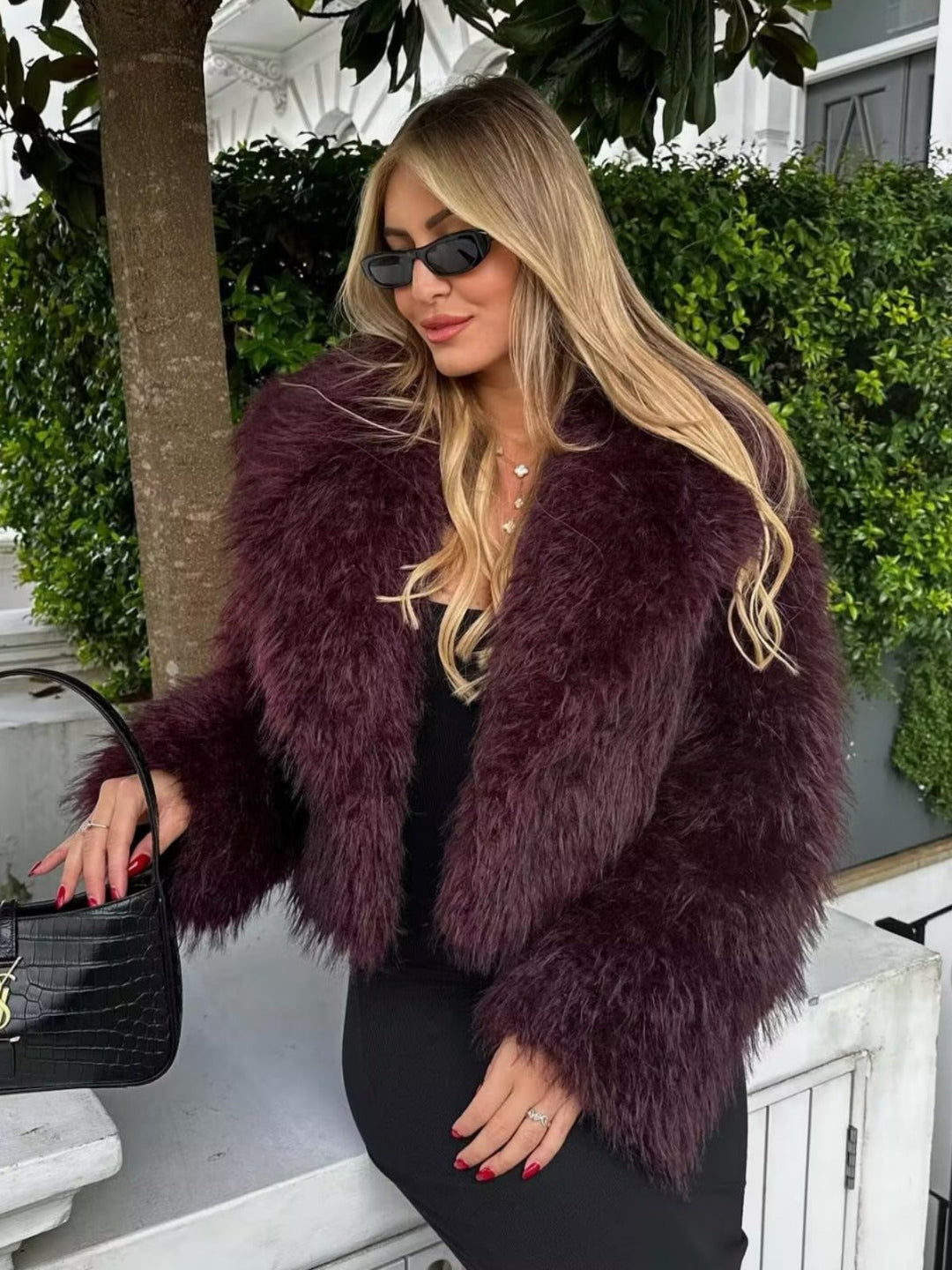 Rosalie | Bold Shaggy Faux Fur Coat for Women