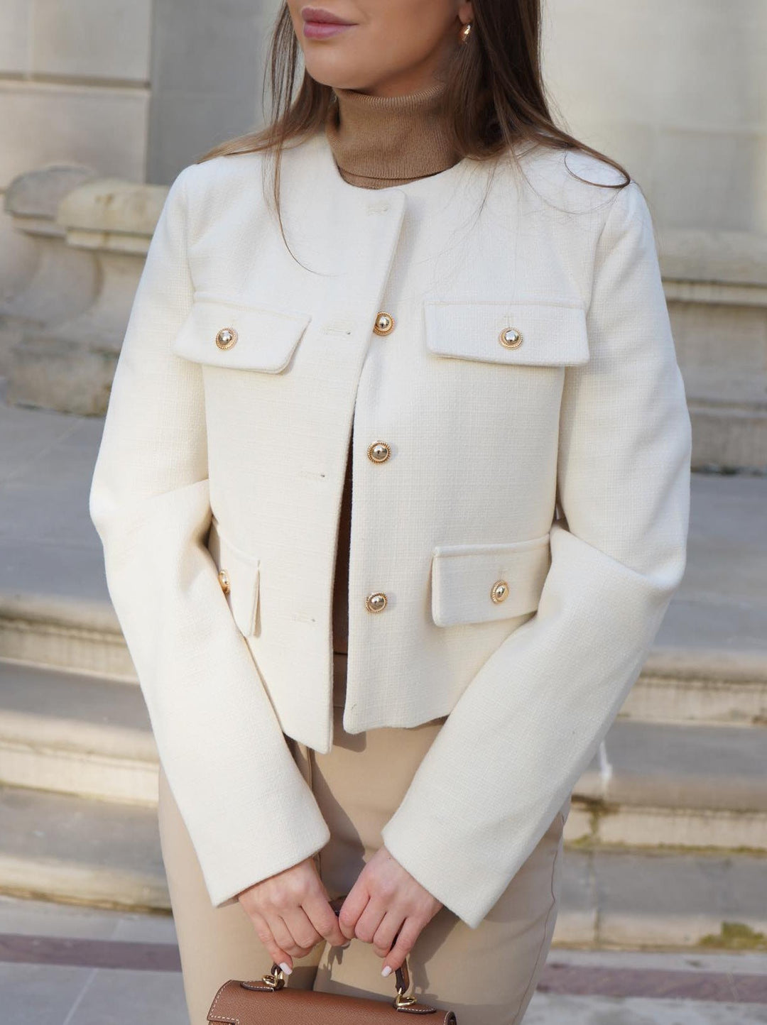 Wren | Refined Cropped Tweed Jacket