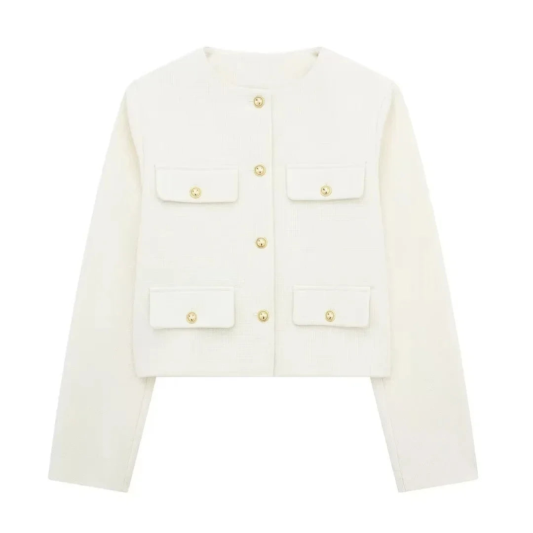 Wren | Refined Cropped Tweed Jacket