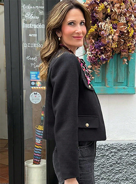 Wren | Refined Cropped Tweed Jacket
