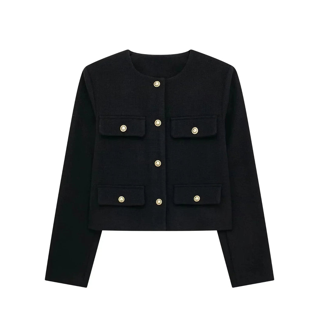 Wren | Refined Cropped Tweed Jacket