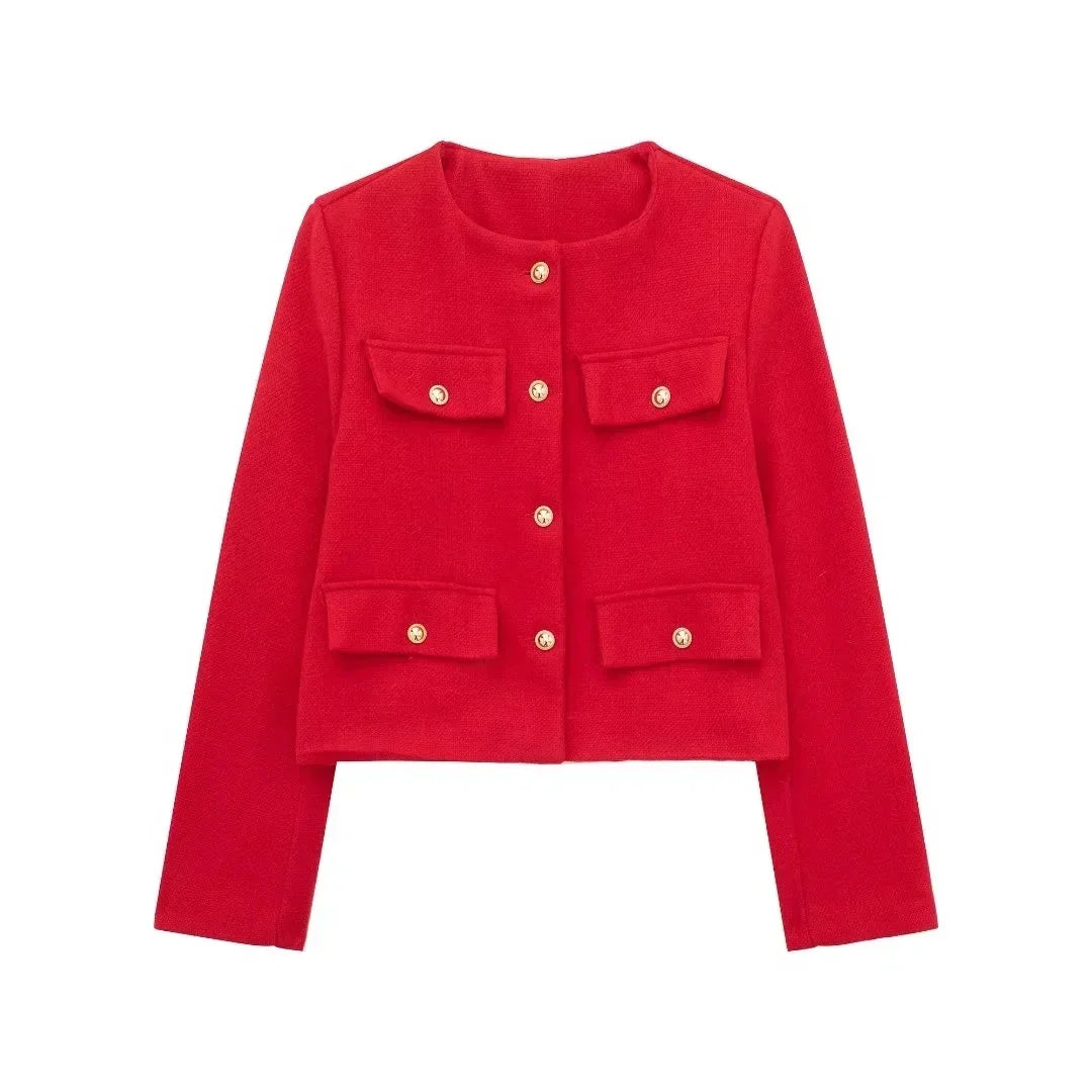 Wren | Refined Cropped Tweed Jacket