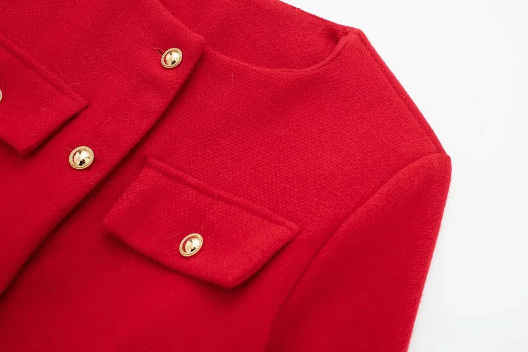 Wren | Refined Cropped Tweed Jacket