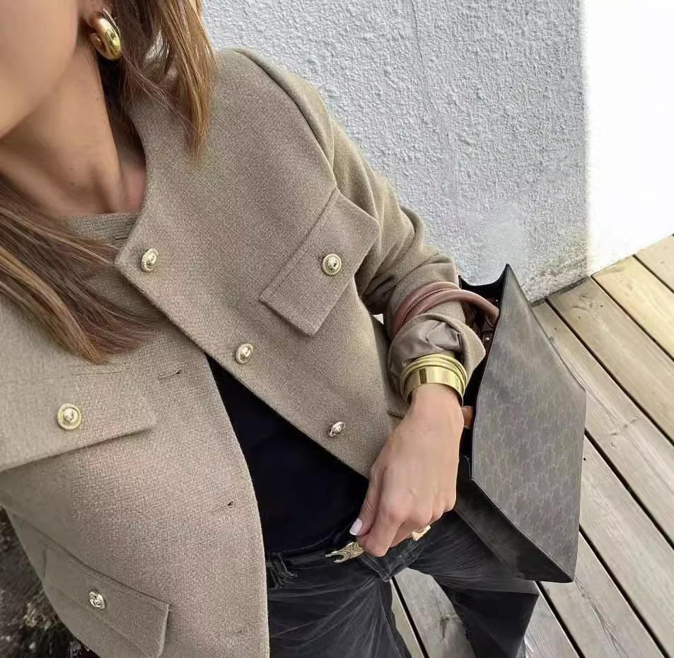 Wren | Refined Cropped Tweed Jacket