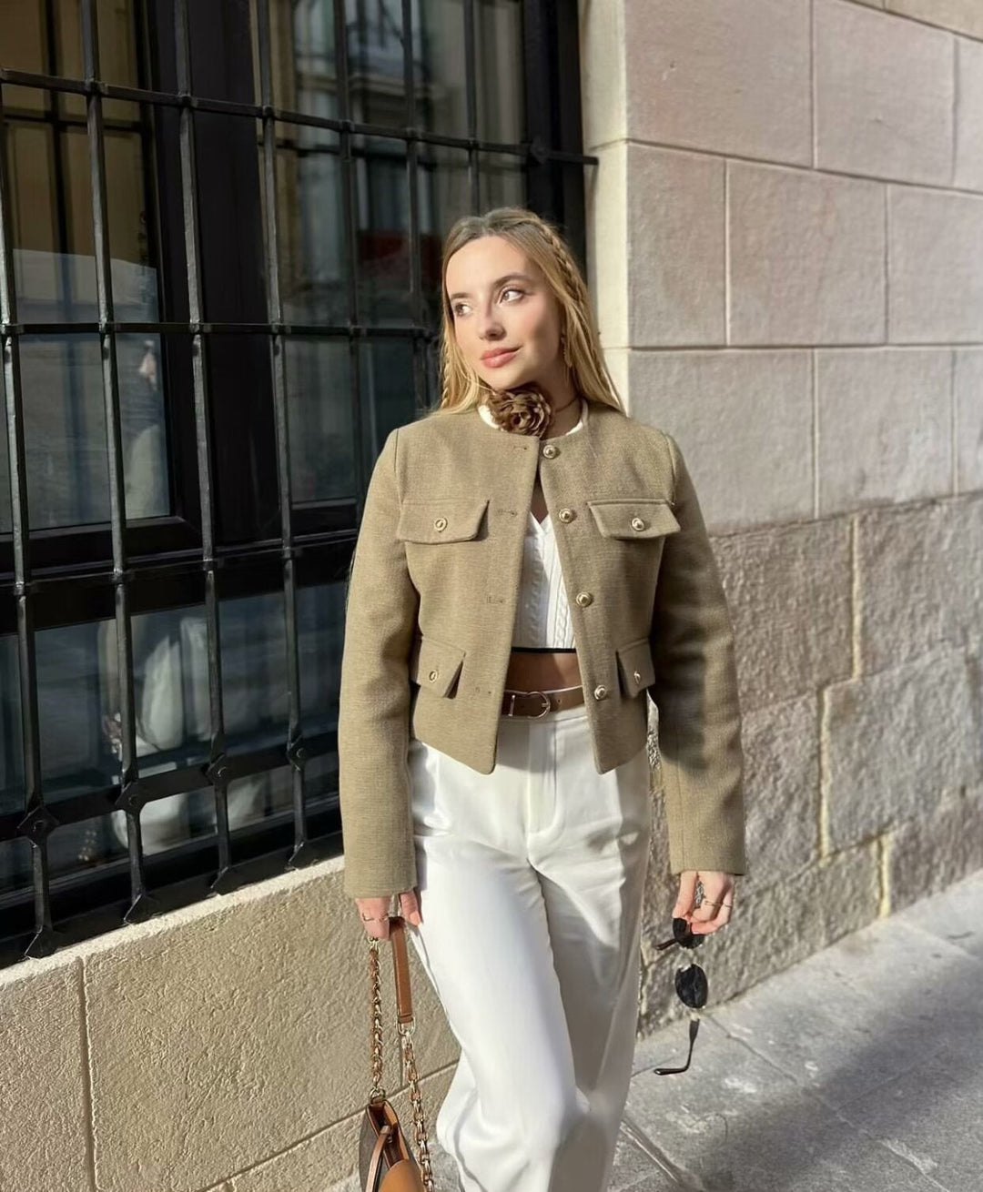 Wren | Refined Cropped Tweed Jacket