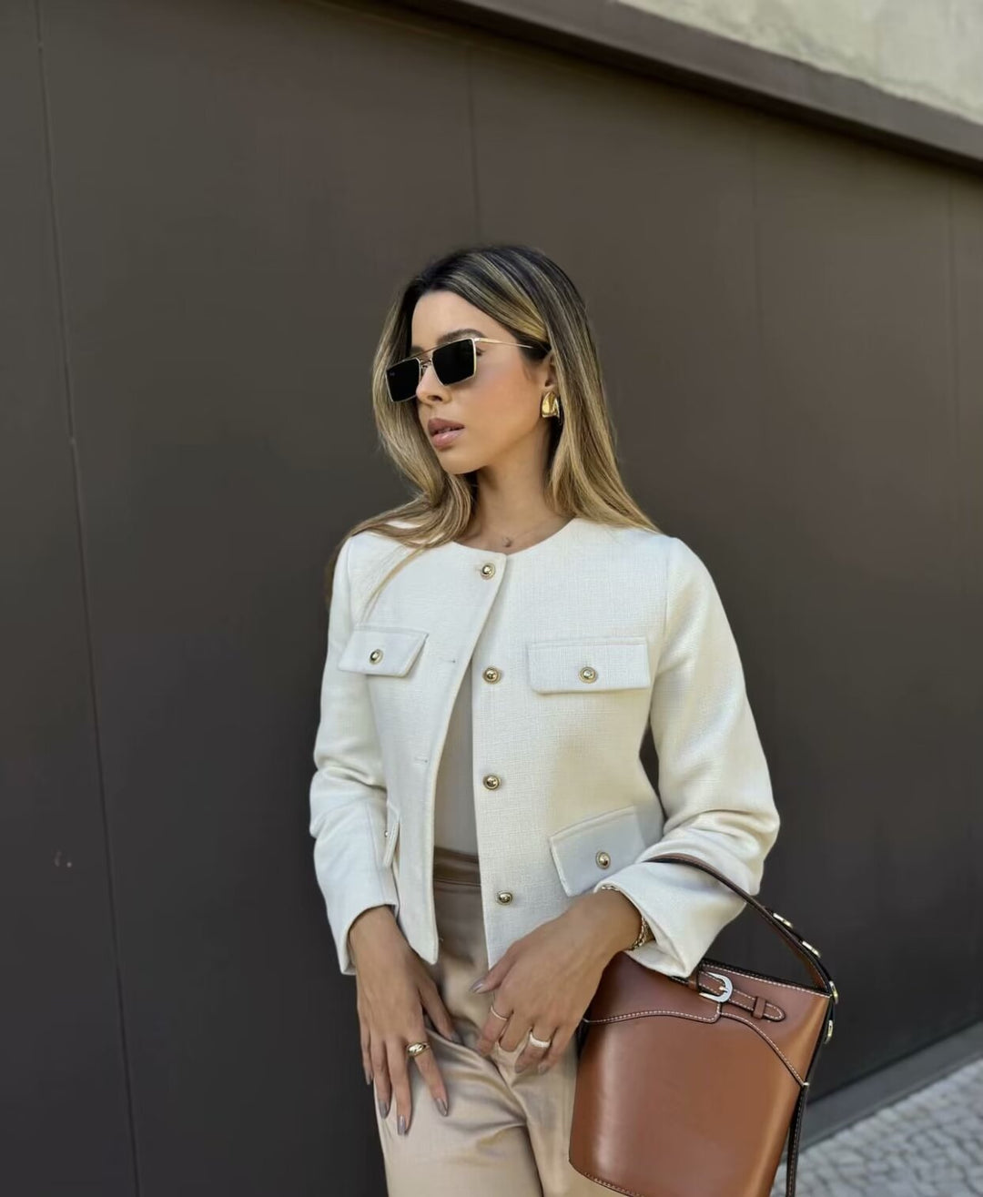 Wren | Refined Cropped Tweed Jacket