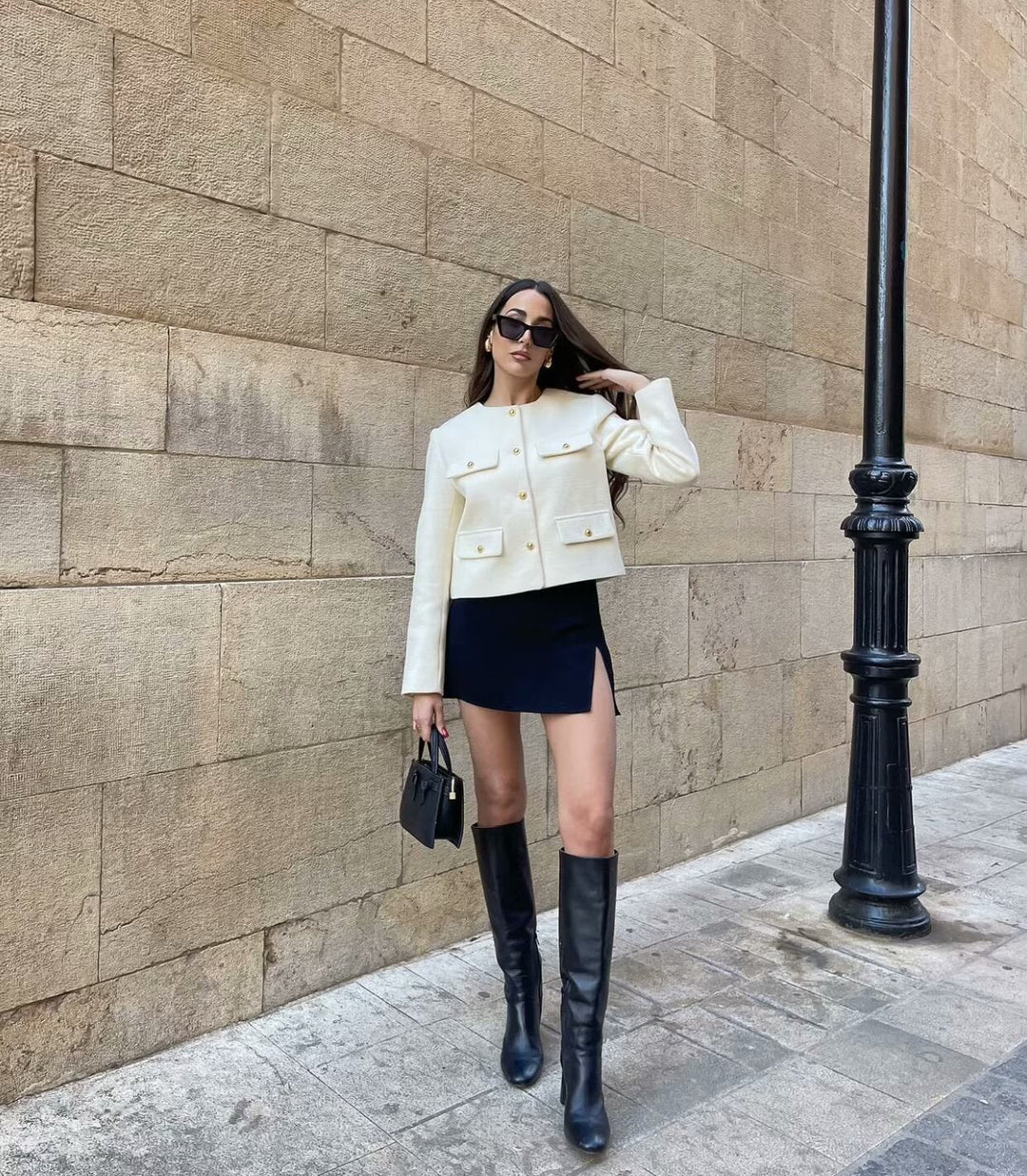 Wren | Refined Cropped Tweed Jacket