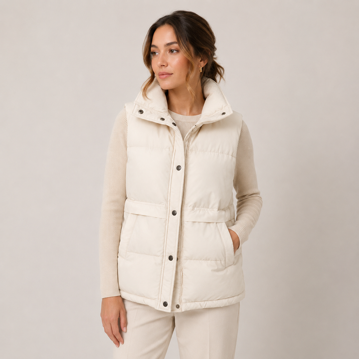 Edith | Practical Windproof Puffer Gilet