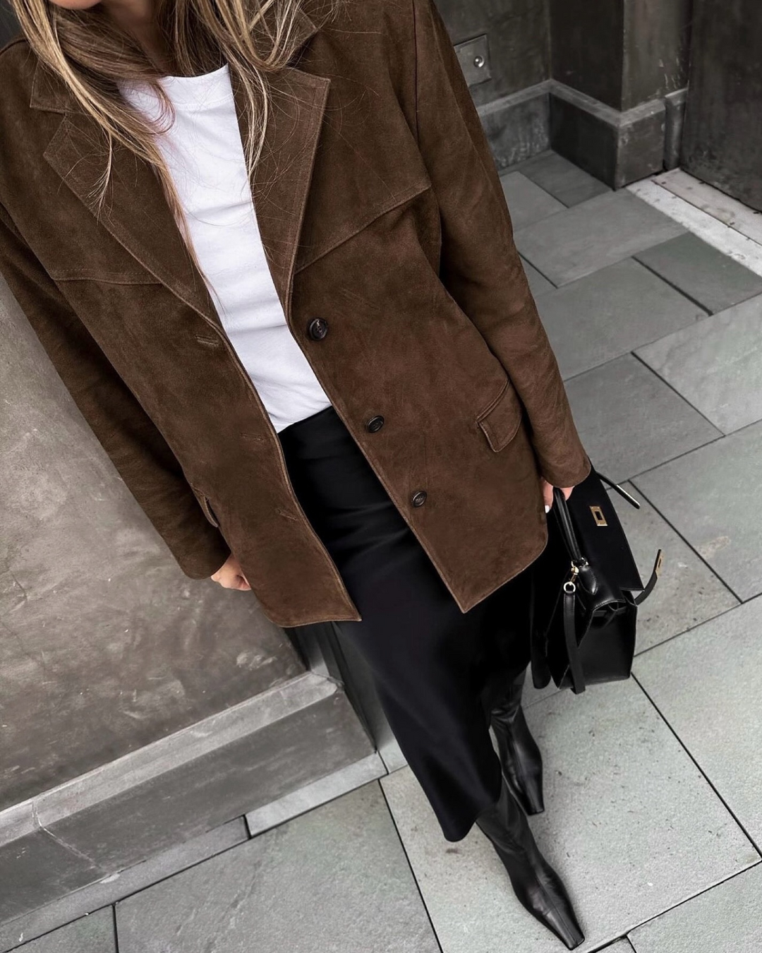 Clara | Relaxed Oversized Suede Blazer for Women