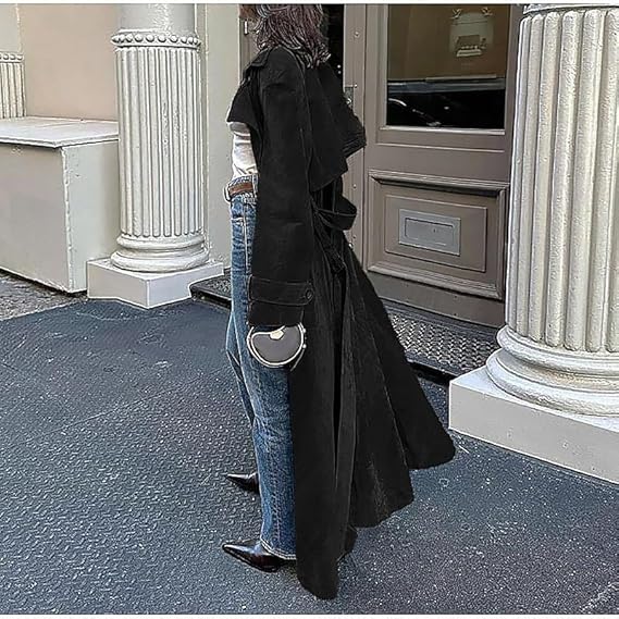 Elisea | Refined Suede Trench Coat