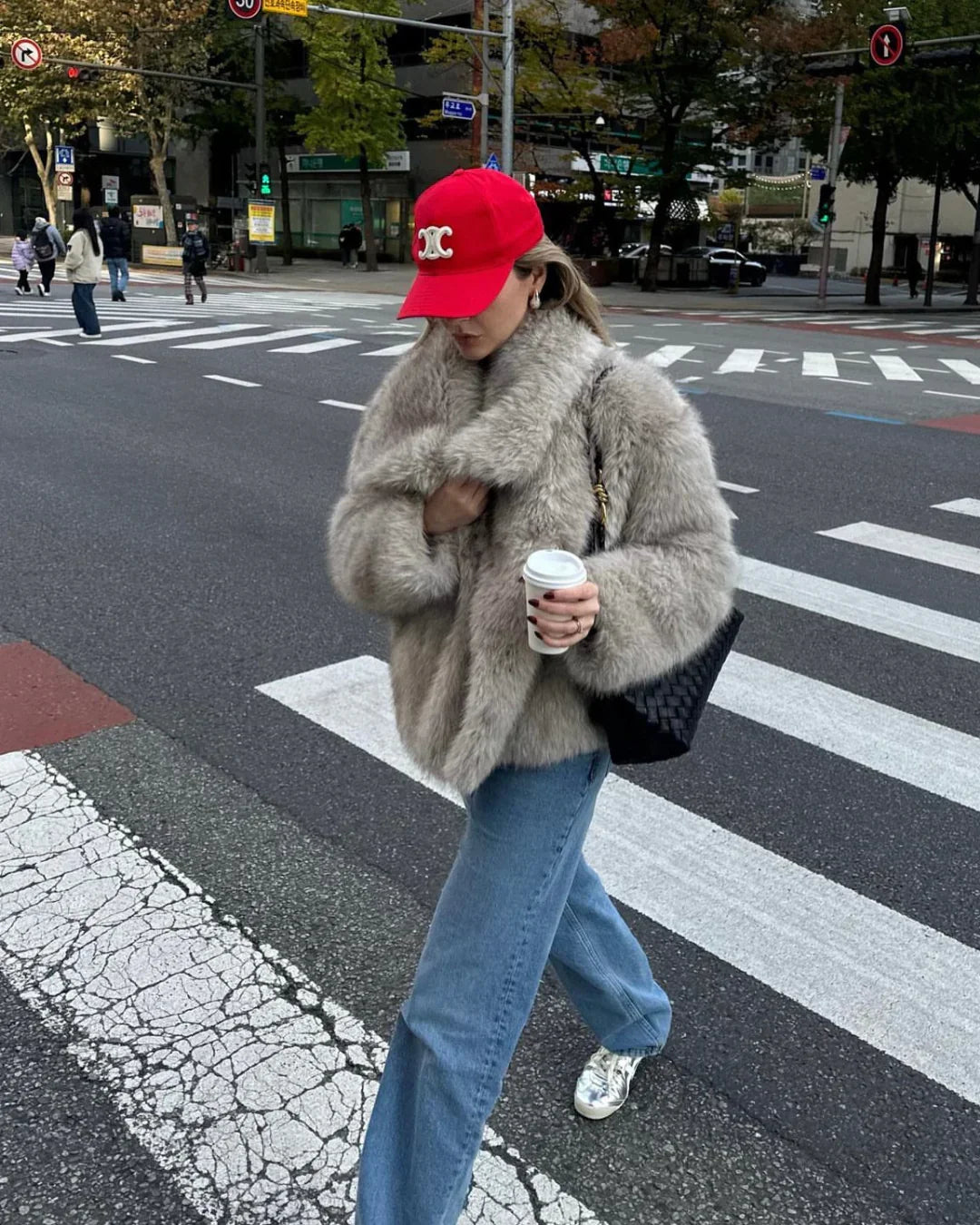 Esther | Luxe Faux Fur Coat for Women