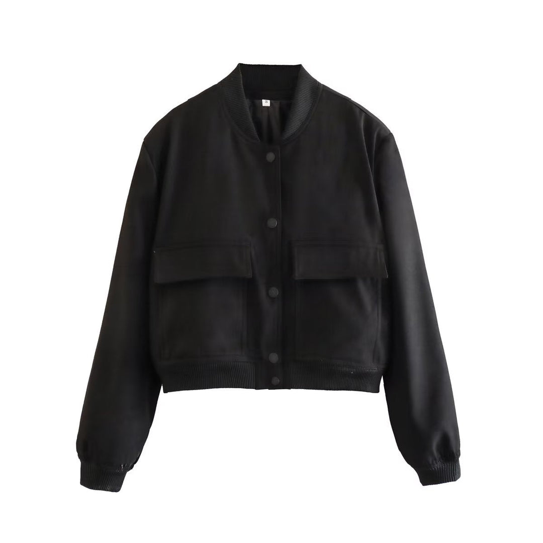 Nola | Effortless Cropped Bomber Jacket