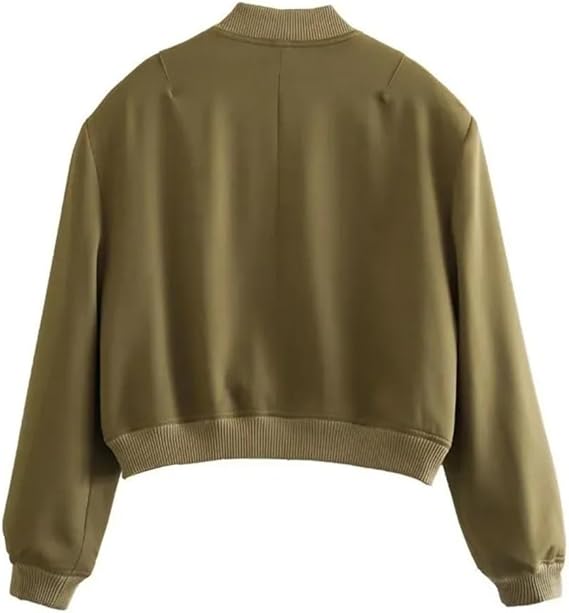 Nola | Effortless Cropped Bomber Jacket