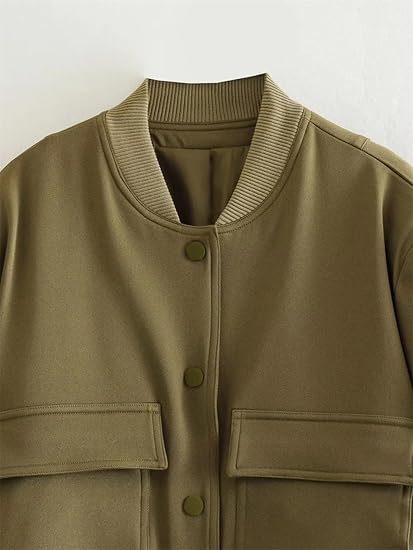 Nola | Effortless Cropped Bomber Jacket
