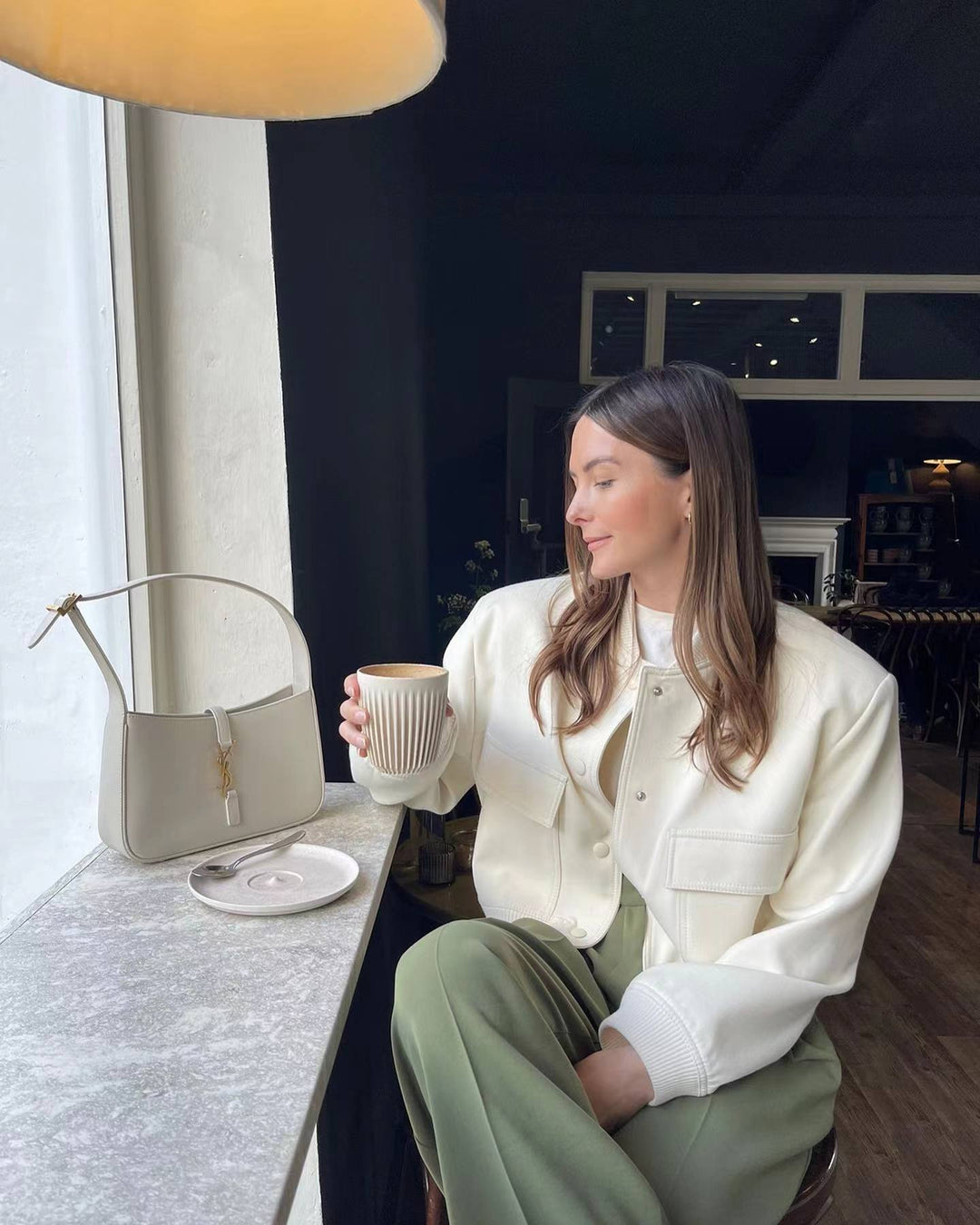 Nola | Effortless Cropped Bomber Jacket