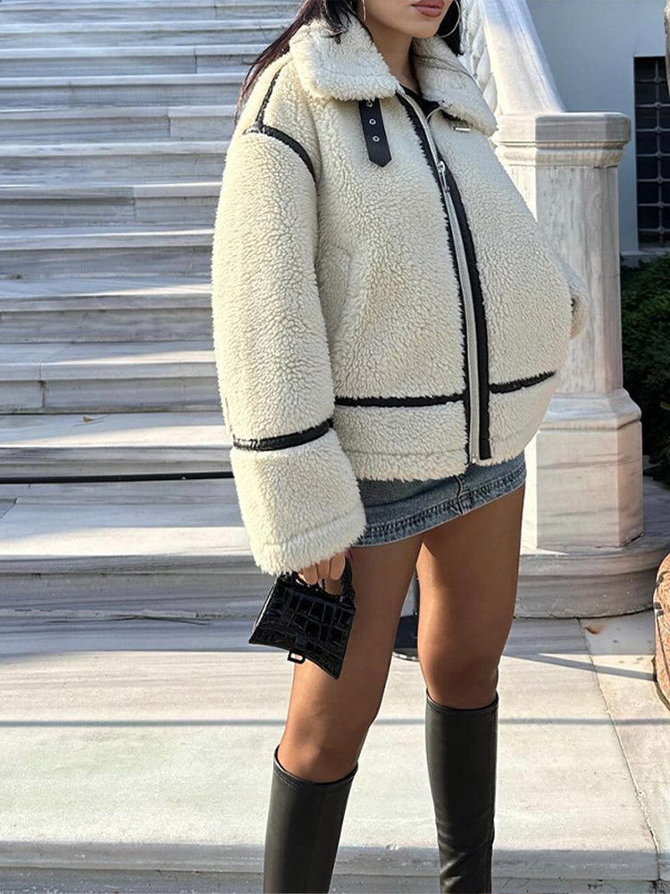 Hattie | Warm Oversized Teddy Jacket for Women