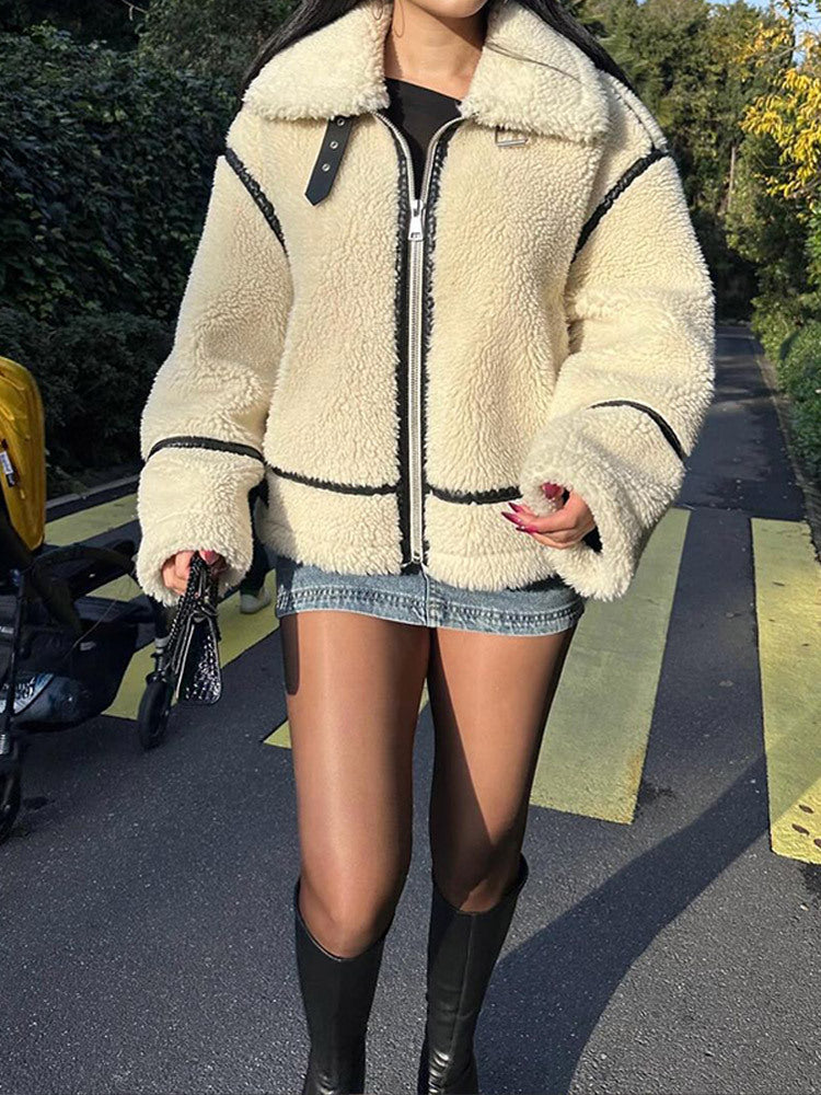 Hattie | Warm Oversized Teddy Jacket for Women