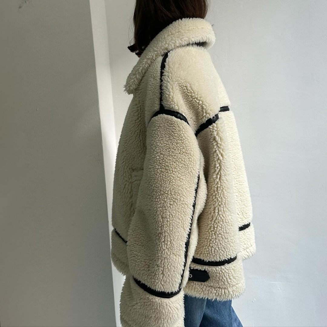 Hattie | Warm Oversized Teddy Jacket for Women