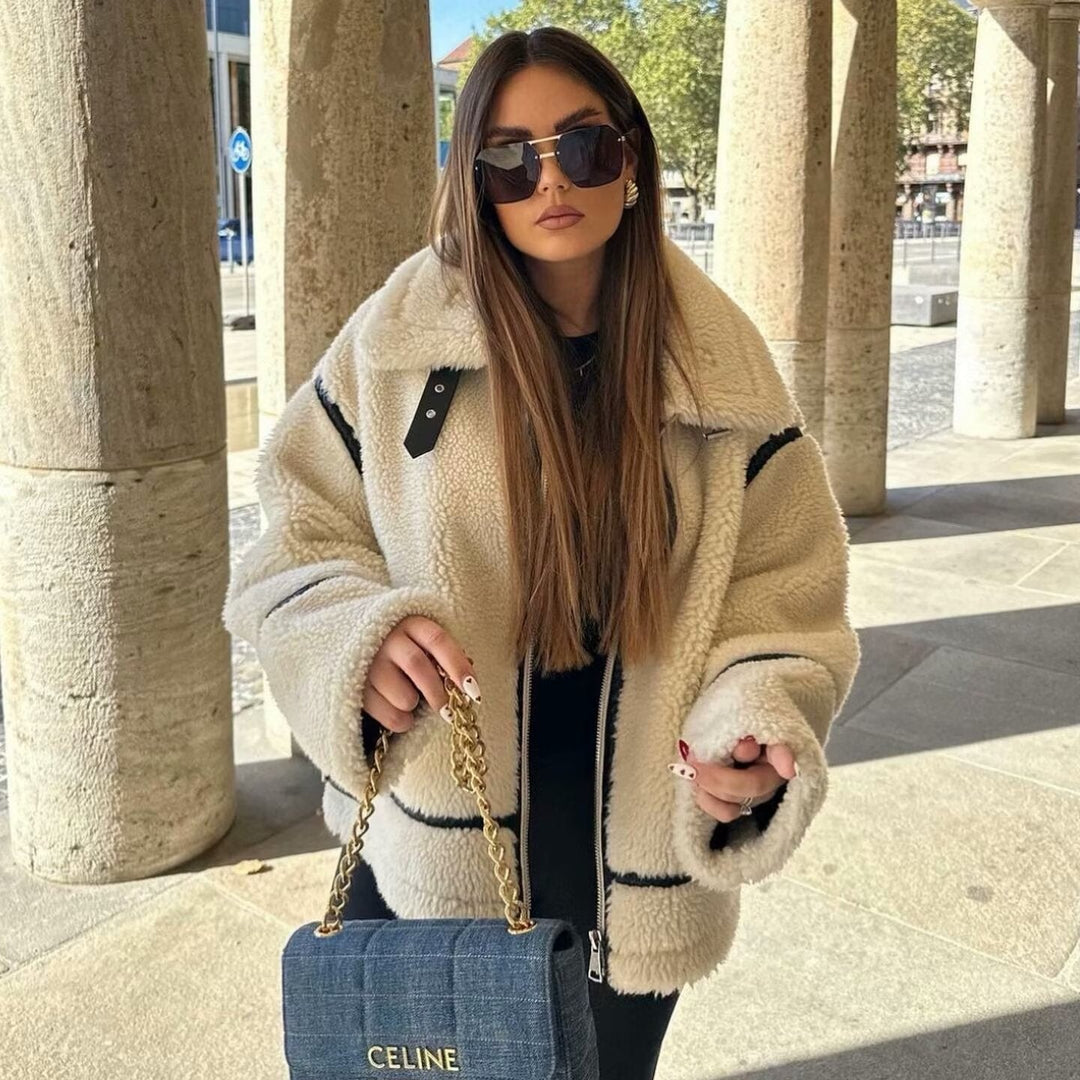 Hattie | Warm Oversized Teddy Jacket for Women