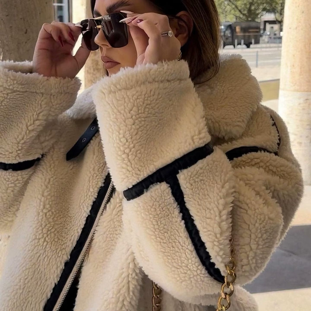 Hattie | Warm Oversized Teddy Jacket for Women