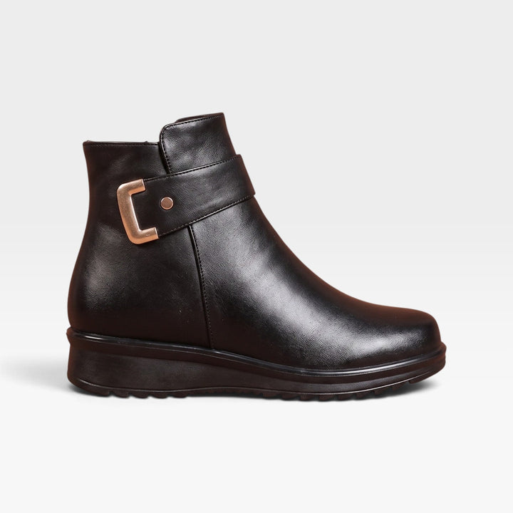 Rosamund | Supportive Orthopedic Leather Ankle Boots Women