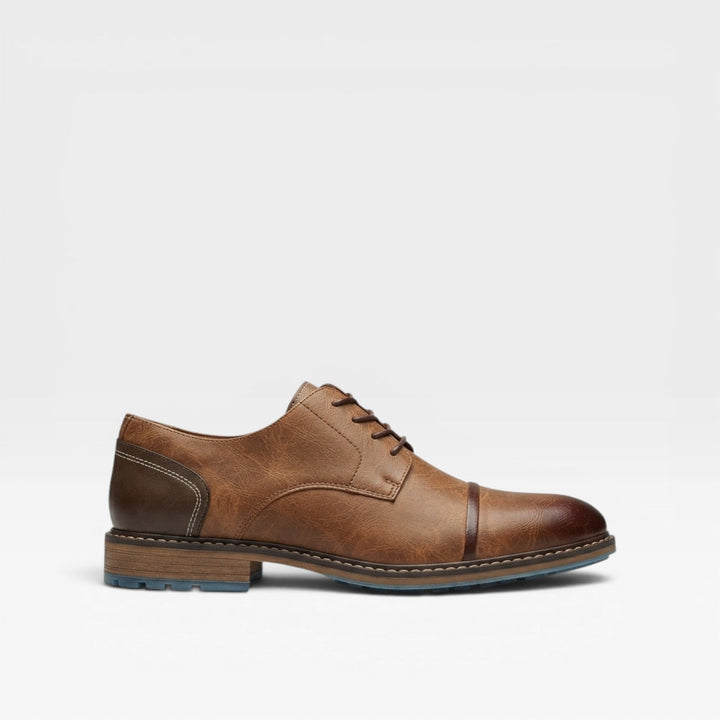 Carver | Refined Cap Toe Derby Shoes for Men