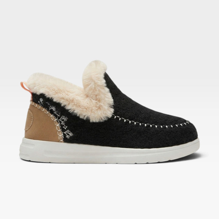 Clarissa | Plush Wool Felt Winter Ankle Boots Women