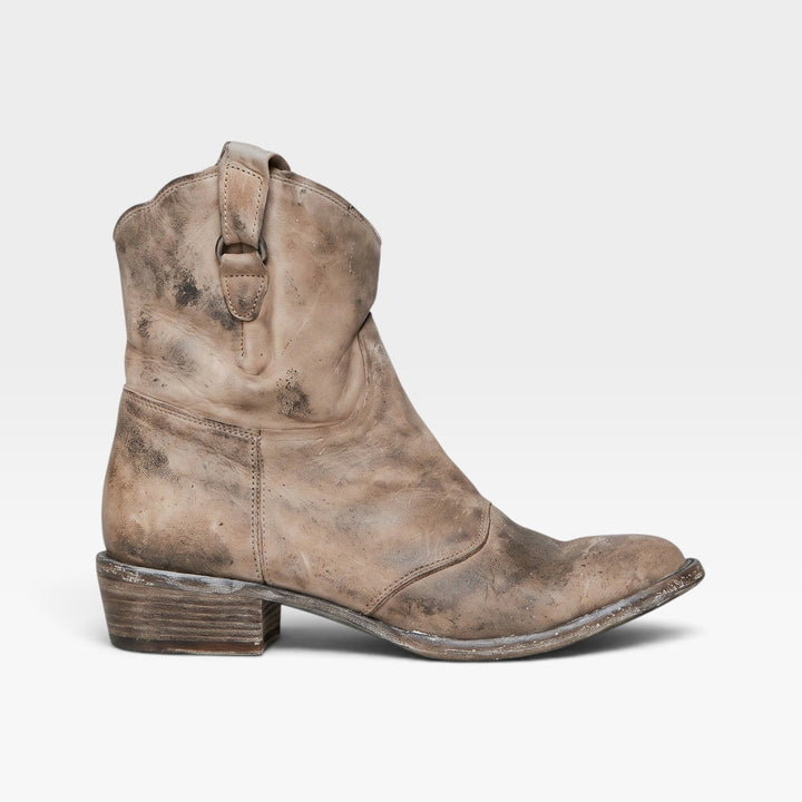 Josephine | Rugged Western Suede Cowboy Ankle Boots Women