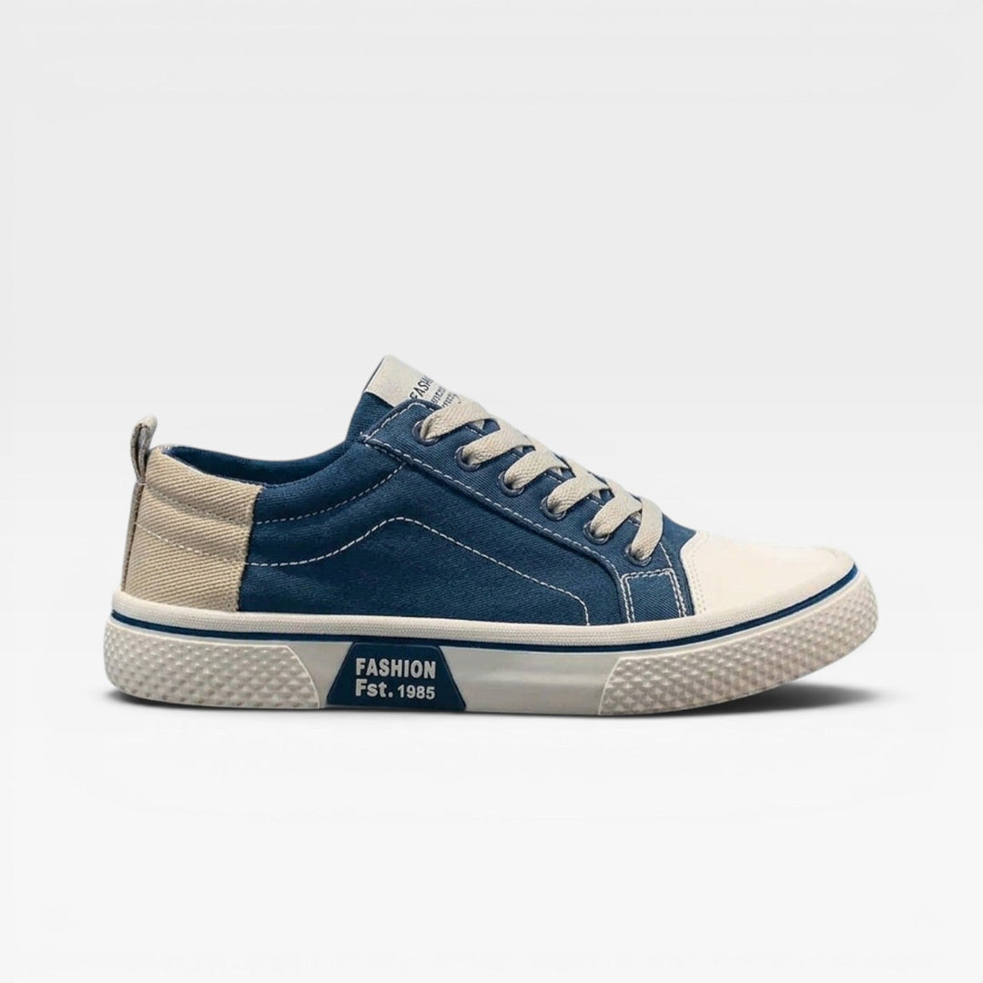 Dorset | Classic Canvas Lace-Up Trainers Two-Tone