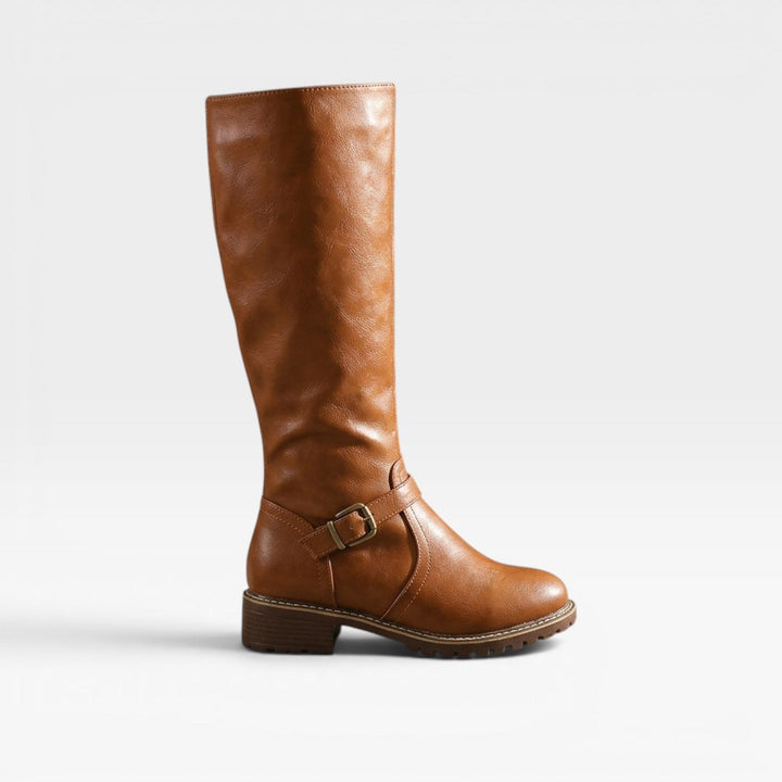 Marigold | Classic Buckle Knee High Boots Women