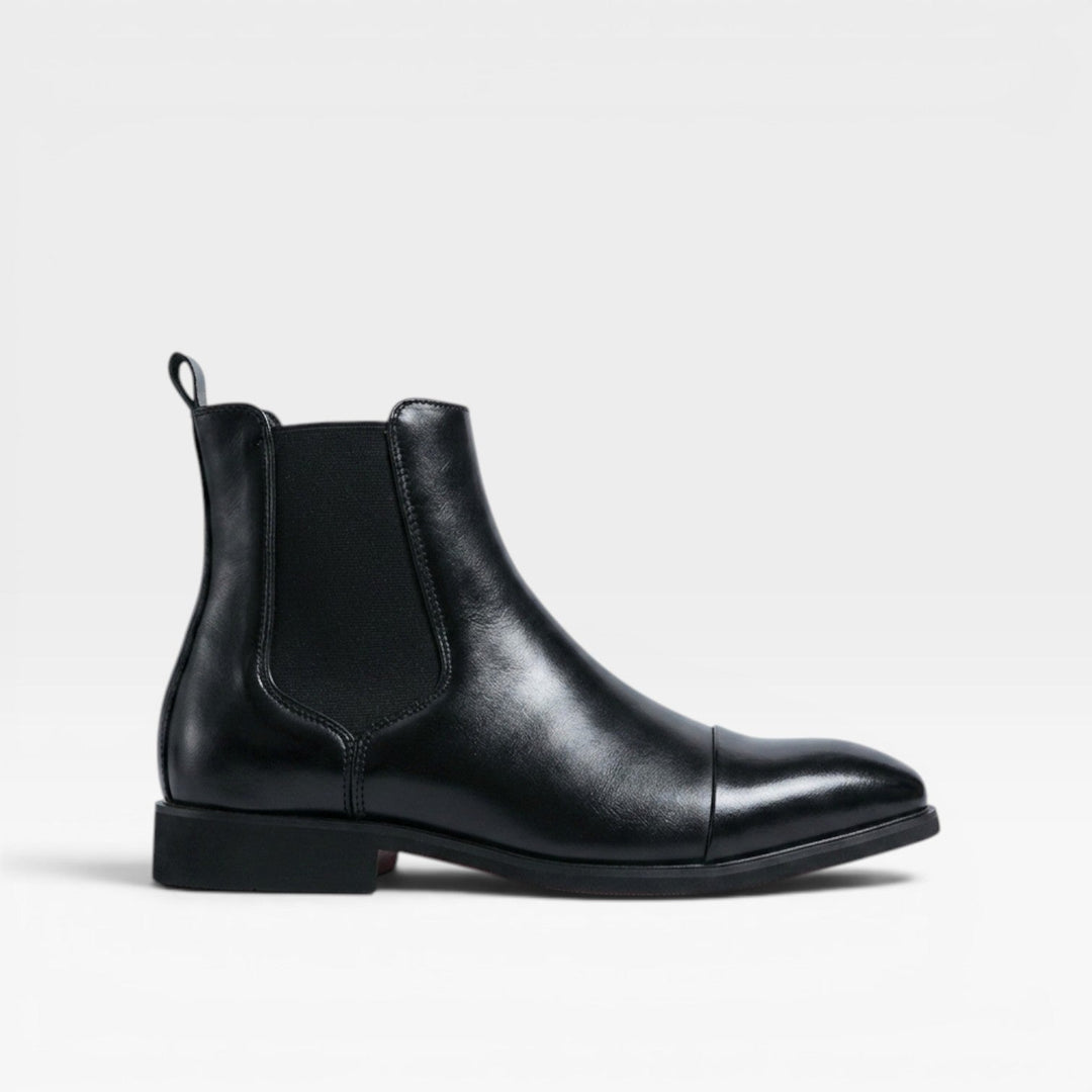 Carlisle | Sleek Cap Toe Chelsea Ankle Boots