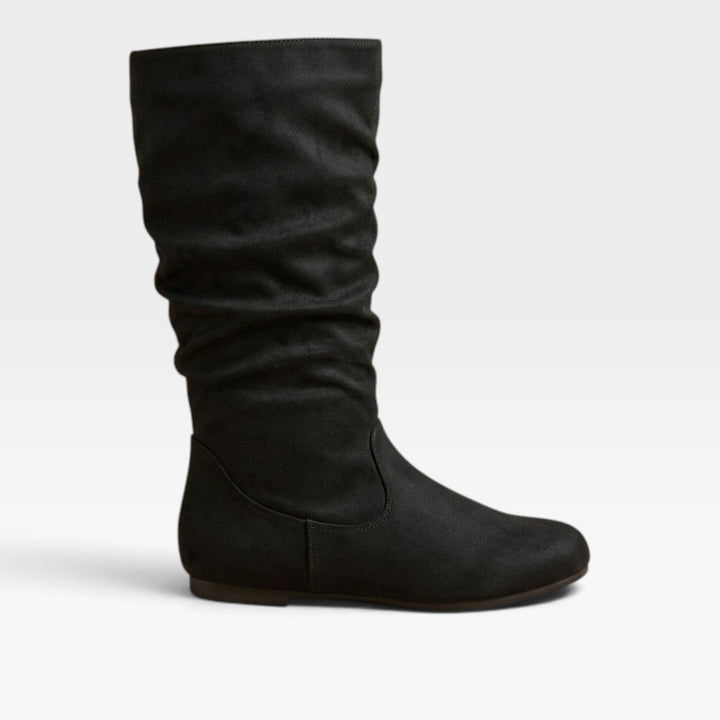 Zinnia | Effortless Slouchy Wide Fit Knee High Boots Women