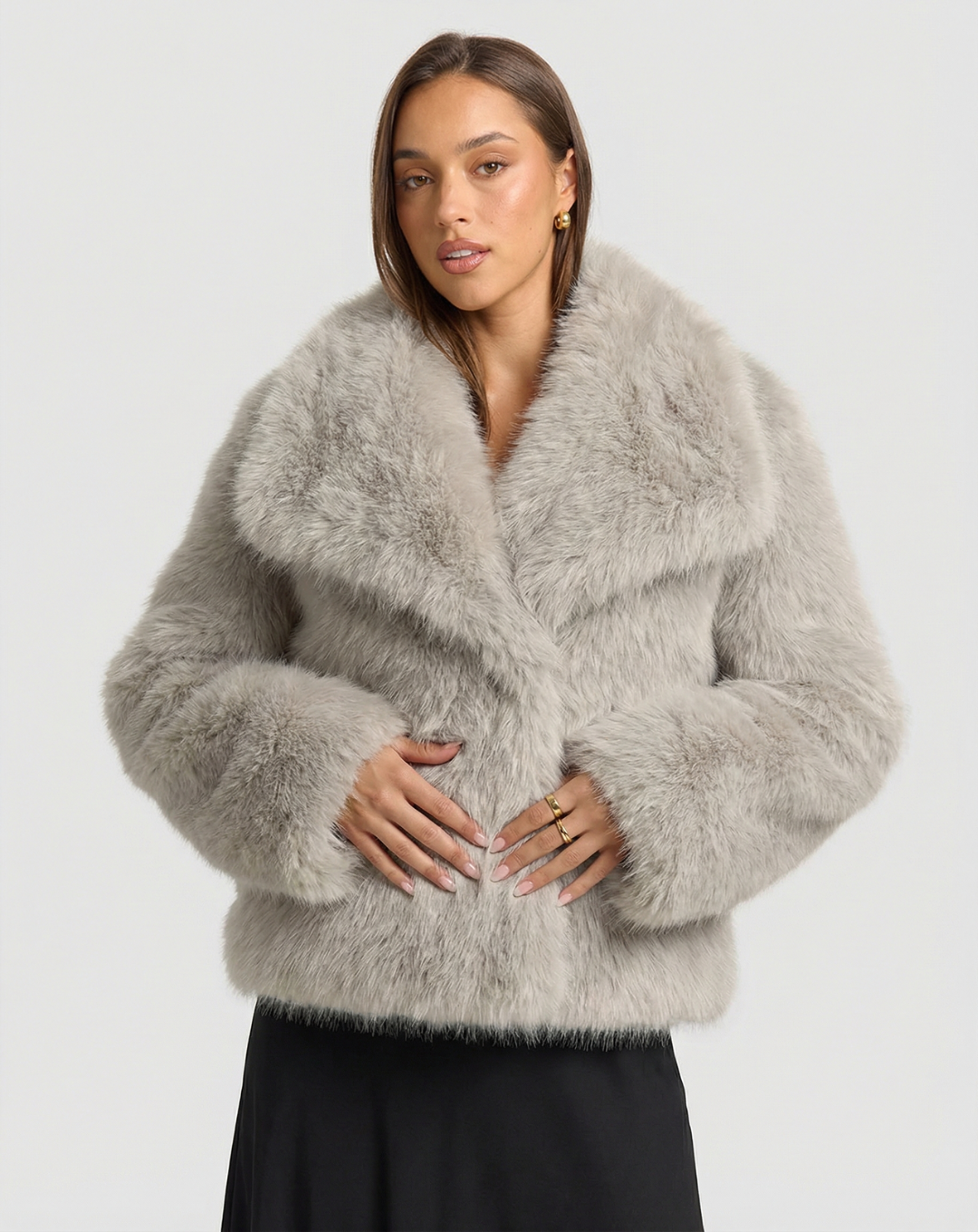 Eugenia | Plush Faux Fur Jacket For Women