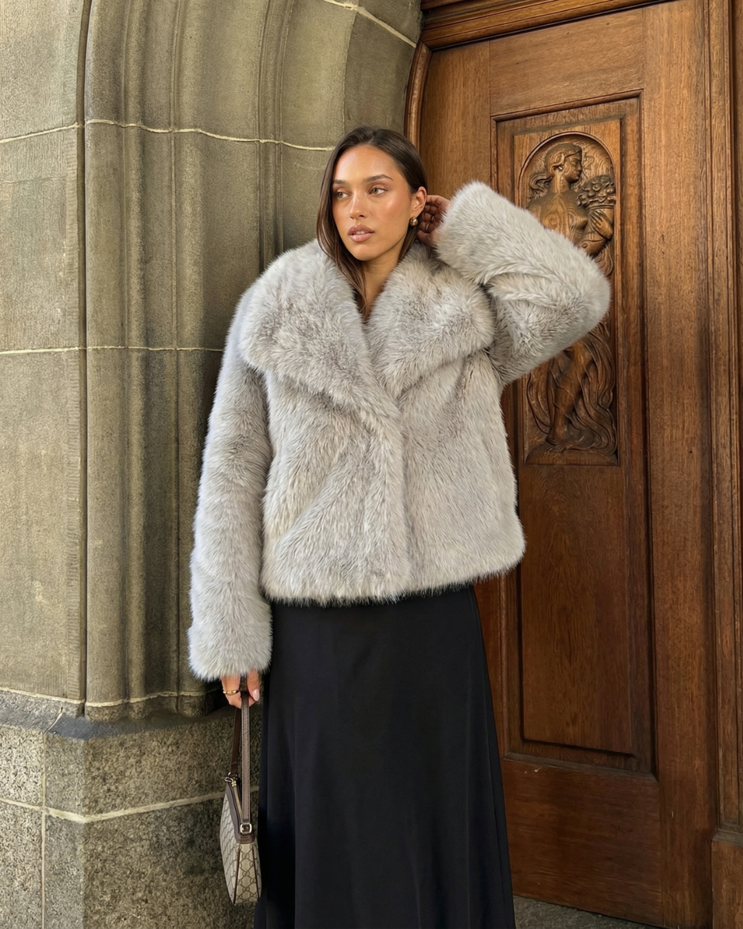 Eugenia | Plush Faux Fur Jacket For Women