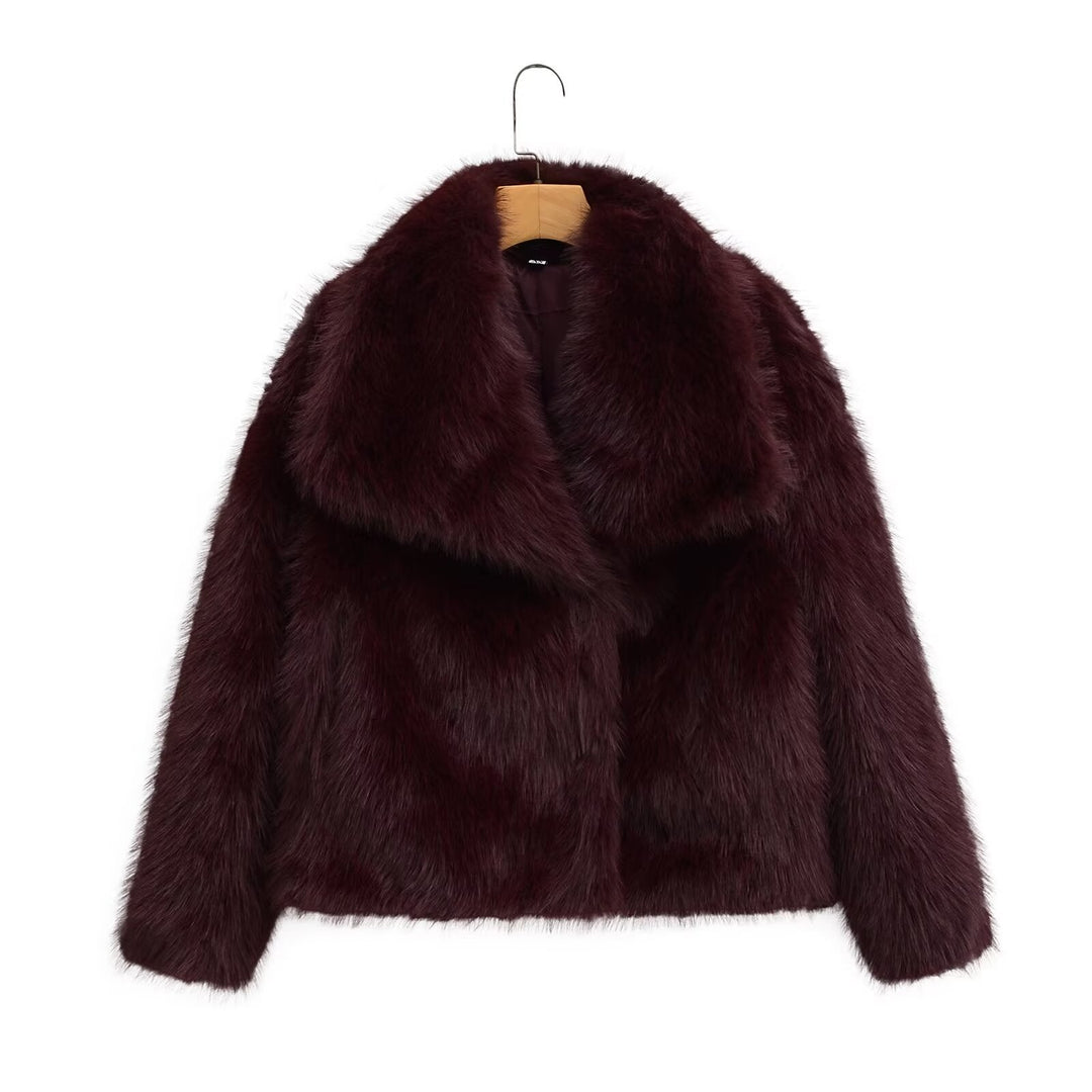Eugenia | Plush Faux Fur Jacket For Women