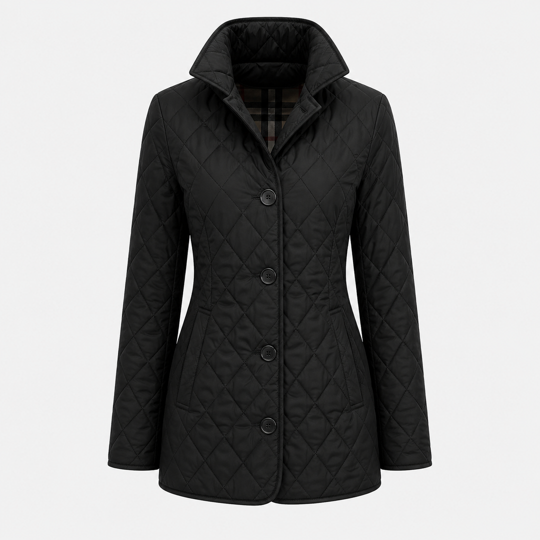 Avery | Chic Leopard Print Quilted Jacket