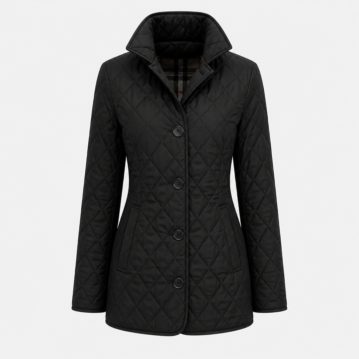Avery | Chic Leopard Print Quilted Jacket