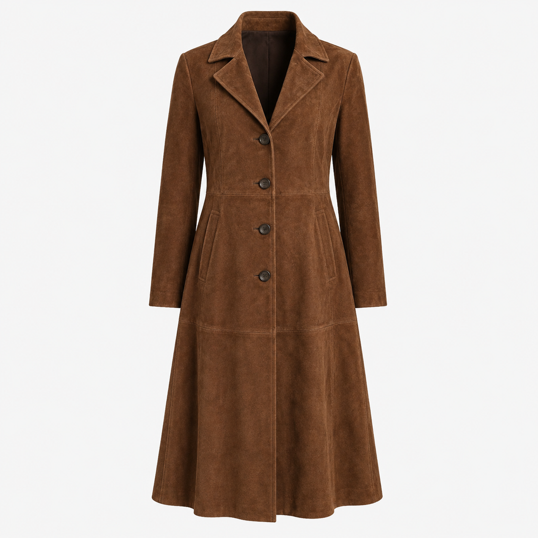 Georgina | Timeless Suede Longline Coat