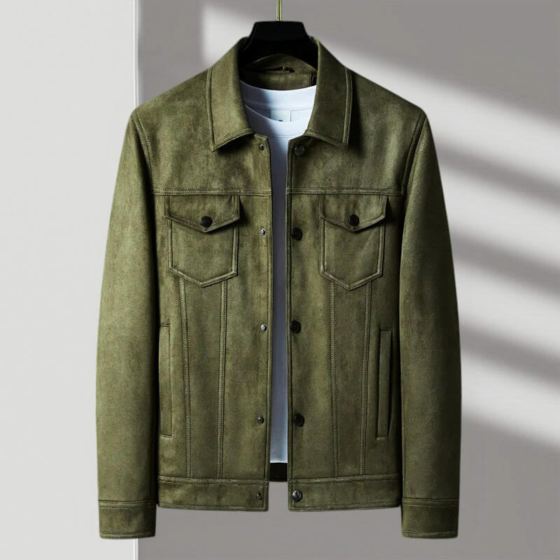Alwyn | Rugged Suede Trucker Jacket