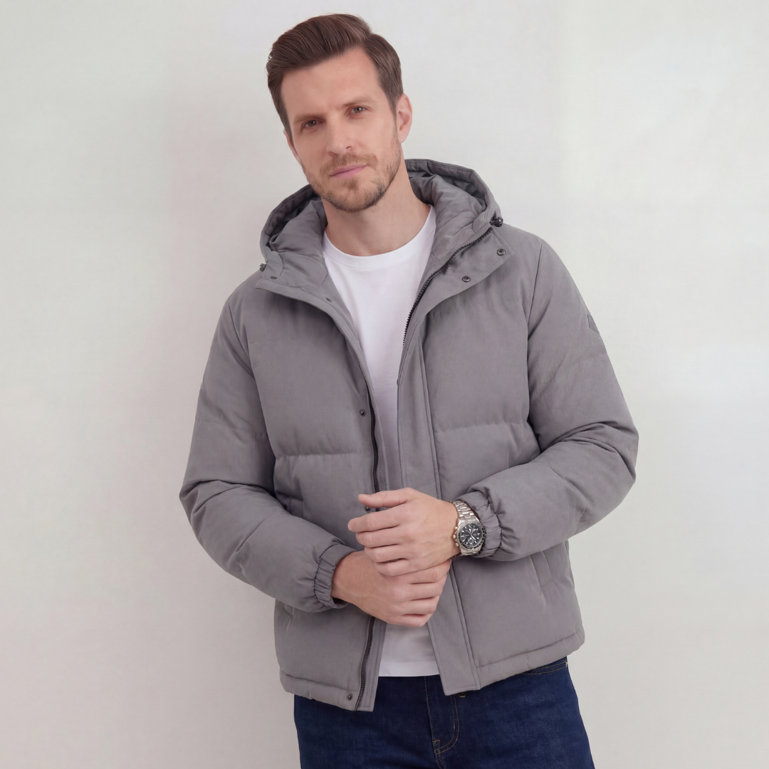 Reid | Warm Hooded Puffer Jacket for Men
