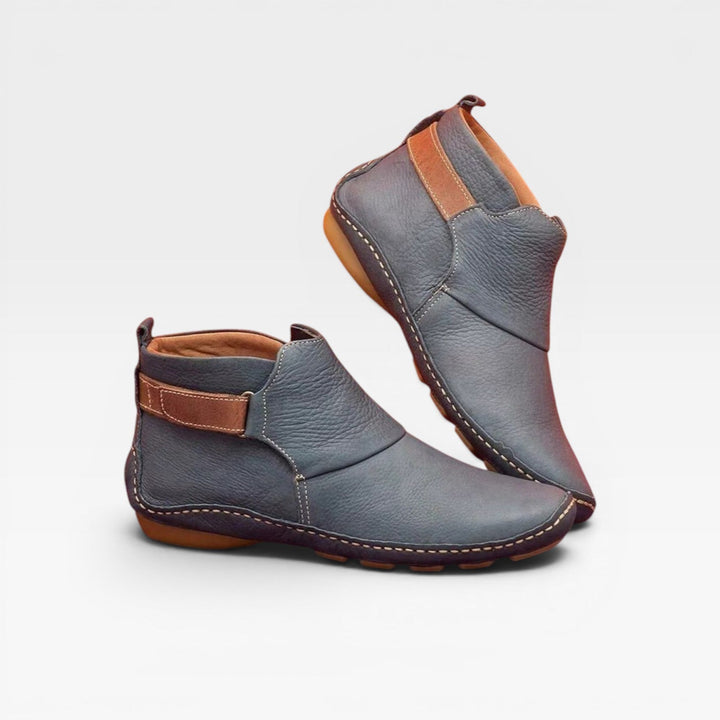 Wilhelmina | Effortless Cushioned Leather Ankle Boots Women
