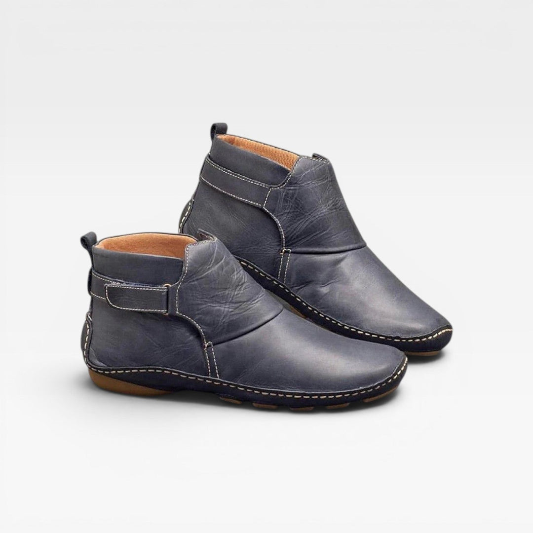Wilhelmina | Effortless Cushioned Leather Ankle Boots Women